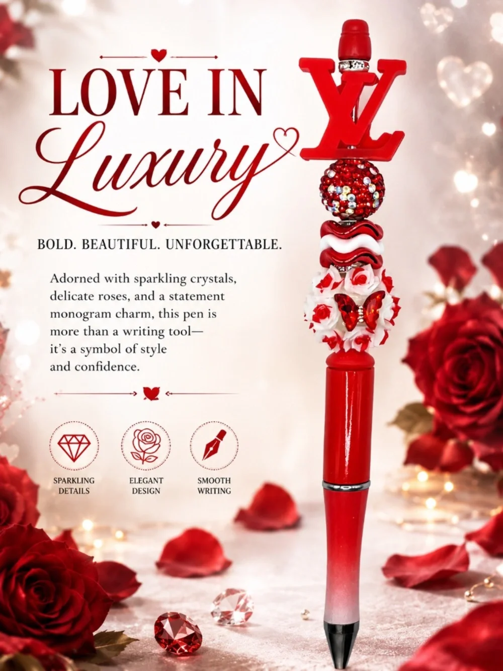 Scarlet Rose Affair Pen